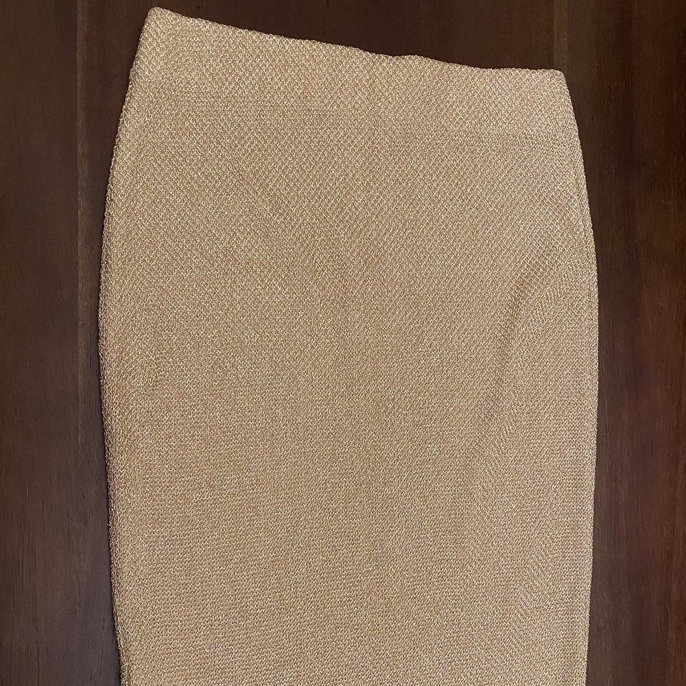 Wow Couture Gold Pencil Skirt